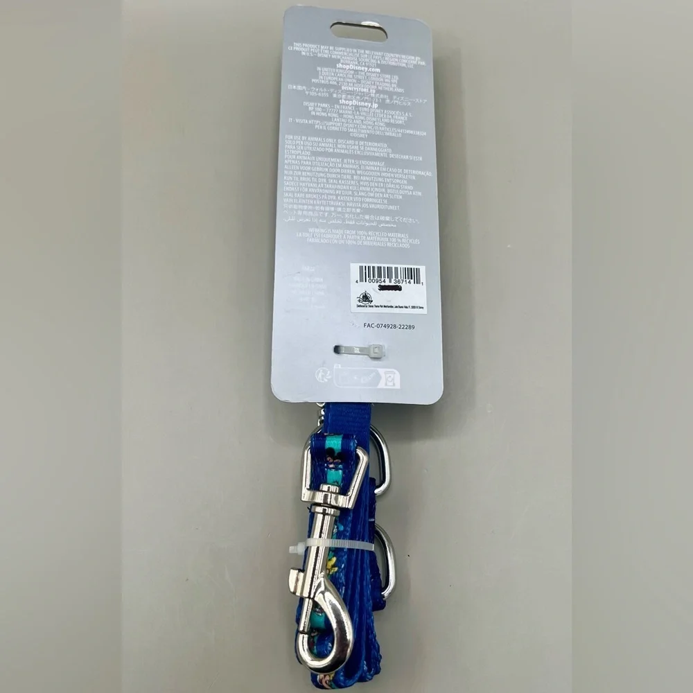 Disney Mickey & Friends Blue Pet Dog Leash XS/S 6 Ft Long NEW